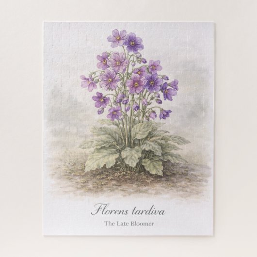 Florens tardiva The Late Bloomer Botanical ジグソーパズル (縦)