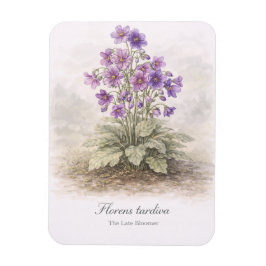 Florens tardiva The Late Bloomer Botanical マグネット