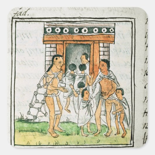 Florentine Codex'by Bernardino de Sahagun スクエアシール (正面)