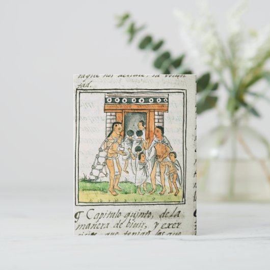 Florentine Codex'by Bernardino de Sahagun ポストカード (スタンド正面)