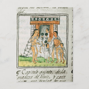 Florentine Codex'by Bernardino de Sahagun ポストカード