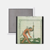 Florentine Codex'by Bernardino de Sahagun マグネット (正面/裏面)