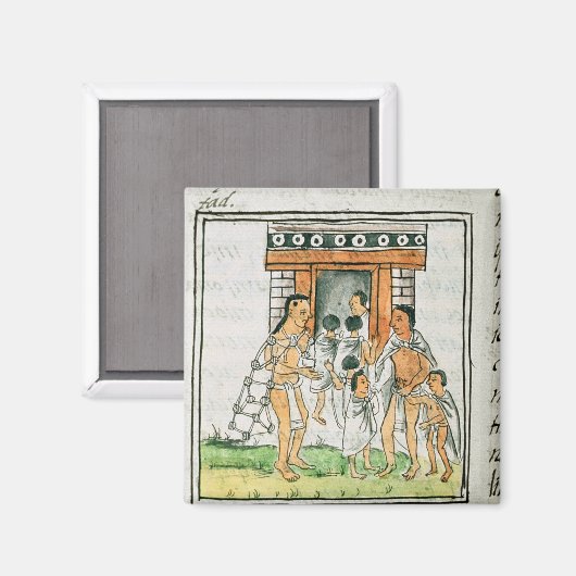 Florentine Codex'by Bernardino de Sahagun マグネット (正面/裏面)