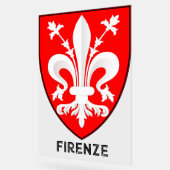 Florentine Lily Coat of Arms Fine Art アクリルサイン (傾斜)