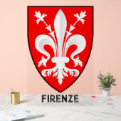 Florentine Lily Coat of Arms Fine Art アクリルサイン (ウェディング)