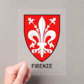 Florentine Lily Coat of Arms Fine Art アクリル招待状 (インサイチュ (ポータブル))