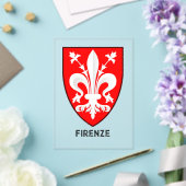 Florentine Lily Coat of Arms Fine Art アクリル招待状 (インサイチュ (ウェディング))