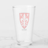 Florentine Lily Coat of Arms Fine Art タンブラーグラス (裏面)