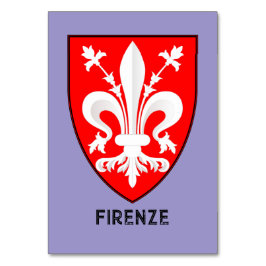 Florentine Lily Coat of Arms Fine Art テーブルナンバー