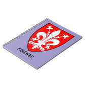 Florentine Lily Coat of Arms Fine Art ノートブック (左側)