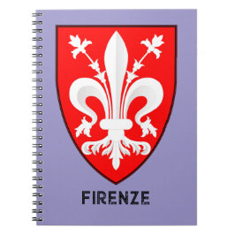 Florentine Lily Coat of Arms Fine Art ノートブック