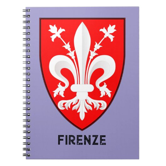 Florentine Lily Coat of Arms Fine Art ノートブック (正面)