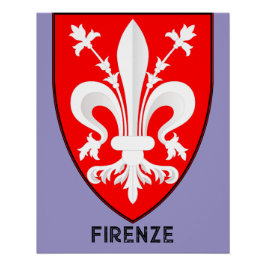 Florentine Lily Coat of Arms Fine Art ポスター