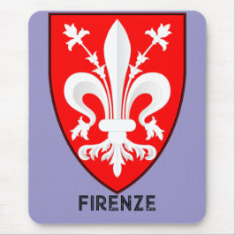 Florentine Lily Coat of Arms Fine Art マウスパッド