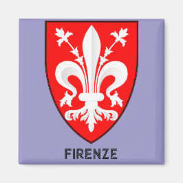Florentine Lily Coat of Arms Fine Art マグネット