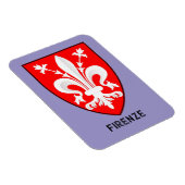 Florentine Lily Coat of Arms Fine Art マグネット (右側)