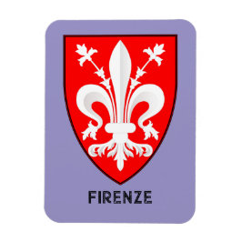 Florentine Lily Coat of Arms Fine Art マグネット