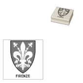 Florentine Lily Coat of Arms Fine Art ラバースタンプ (押印)