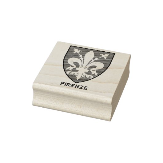 Florentine Lily Coat of Arms Fine Art ラバースタンプ (スタンプ)