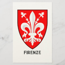 Florentine Lily Coat of Arms Fine Art 便箋