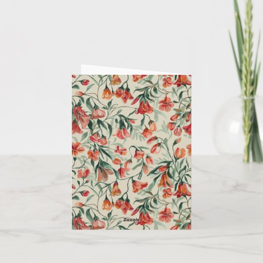 Flores 1 ノートカード (裏面)