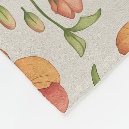 Flores 2 フリースブランケット (角)