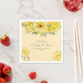 Flores amarillas スタンダードカクテルナプキン (インサイチュ)