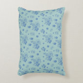 Flores azules アクセントクッション (正面(垂直))