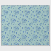 Flores azules ラッピングペーパー (フラット)