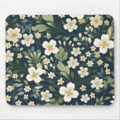 flores blancas マウスパッド (正面)