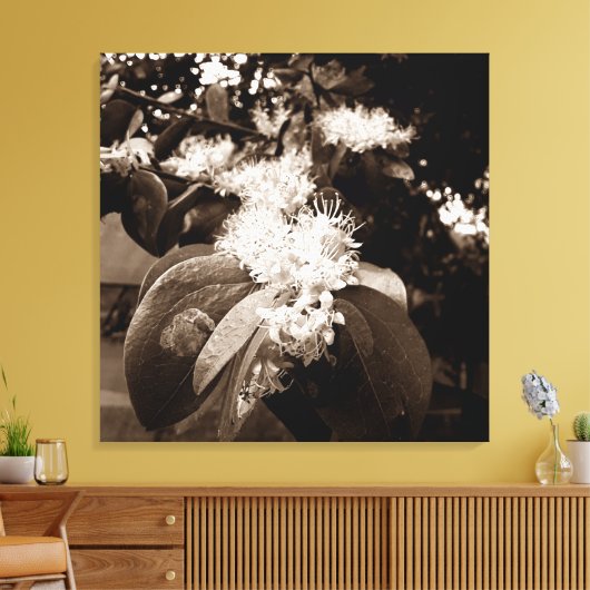 flores brancas2 キャンバスプリント (インサイチュ (リビング))