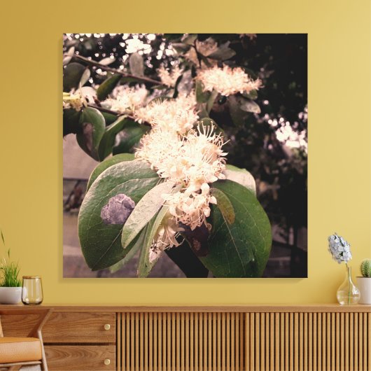 flores brancas3 キャンバスプリント (インサイチュ (リビング))