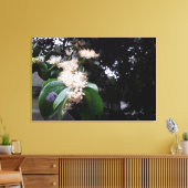 flores brancas キャンバスプリント (インサイチュ (リビング))