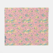 Flores de Cereza フリースブランケット (正面(横))