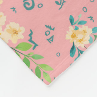 Flores de Cereza フリースブランケット