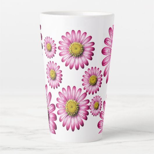 Flores de Gérbera カフェラテマグ (正面)