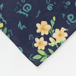 "Flores de Luna" フリースブランケット