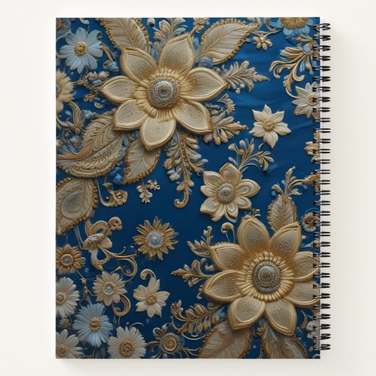 Flores de Oro y Azul ノートブック (裏面)