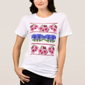 Flores de vinagreira hibisco e amar-perfeitos トライブレンドＴシャツ (正面)