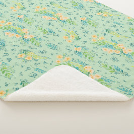 "Flores del campo" シェルパブランケット