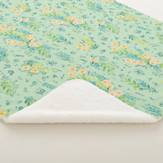 "Flores del campo" シェルパブランケット