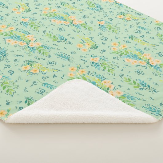 "Flores del campo" シェルパブランケット (3/4)