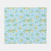 "Flores del cielo" フリースブランケット (正面(横))