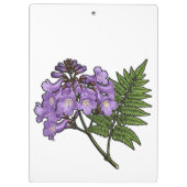 Flores do Brasil jacaranda クリップボード (裏面)