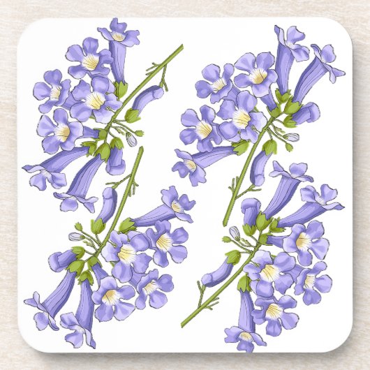 Flores do Brasil jacaranda コースター (正面)