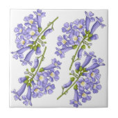 Flores do Brasil jacaranda タイル (正面)