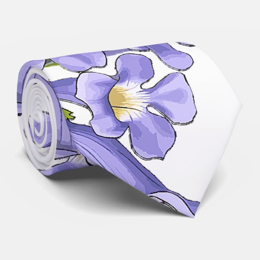 Flores do Brasil jacaranda ネクタイ (ロール)