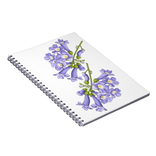 Flores do Brasil jacaranda ノートブック (右側)