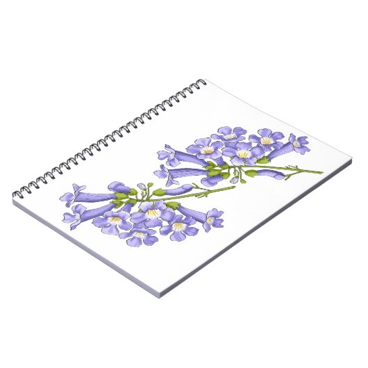 Flores do Brasil jacaranda ノートブック (左側)