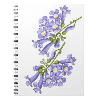 Flores do Brasil jacaranda ノートブック